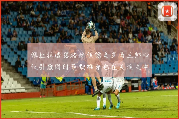 佩杜拉透露格林伍德是罗马主帅心仪引援同时萨默维尔也在关注之中